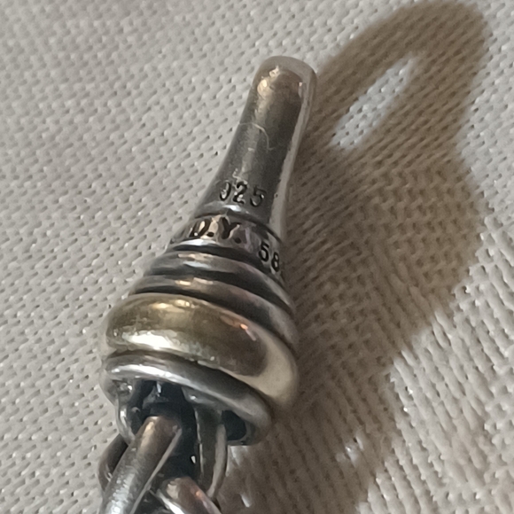 David Yurman Wheat Chain Bracelet, SS & 14k - Picture 7 of 11